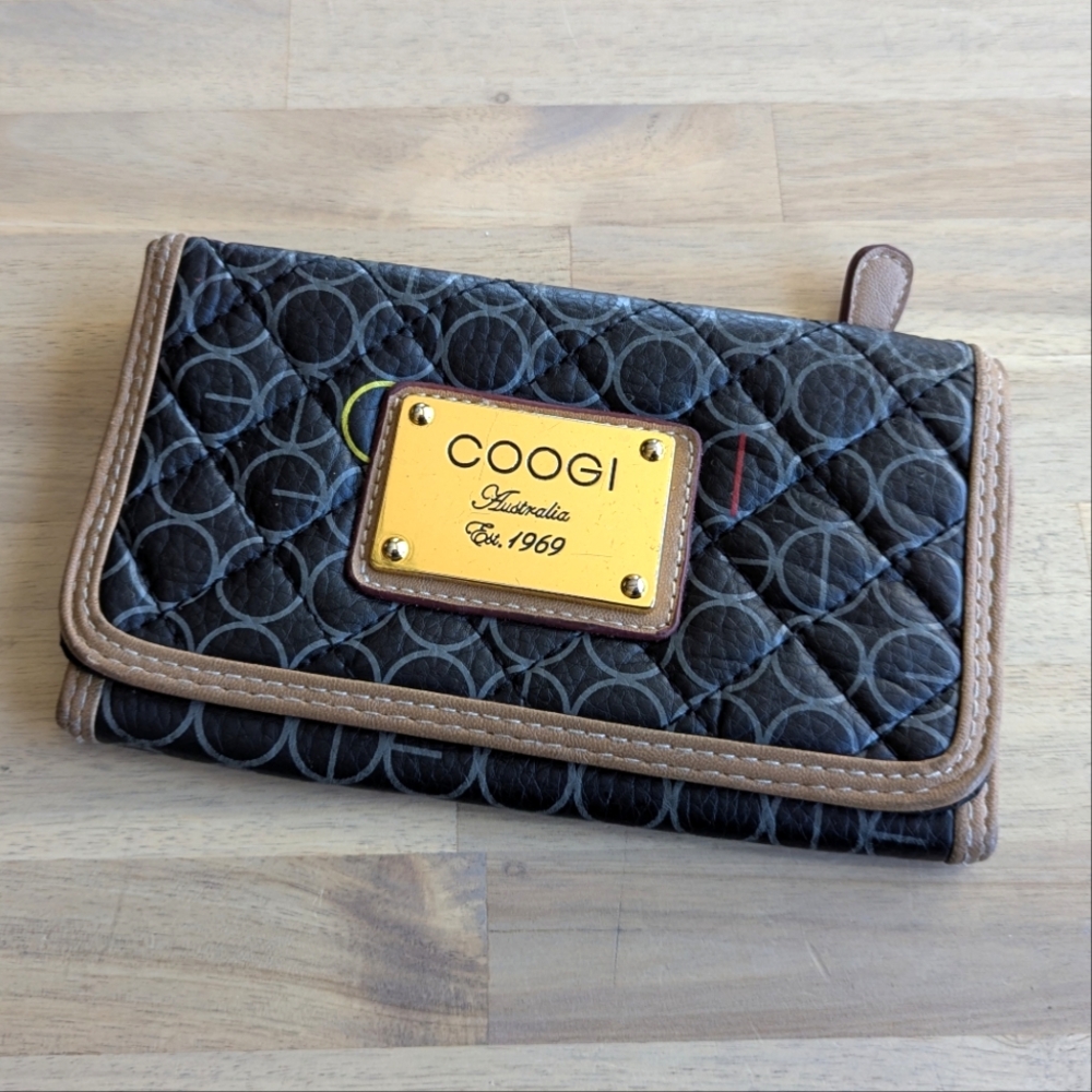 COOGI Leather Tri-fold Multicolor Wallet